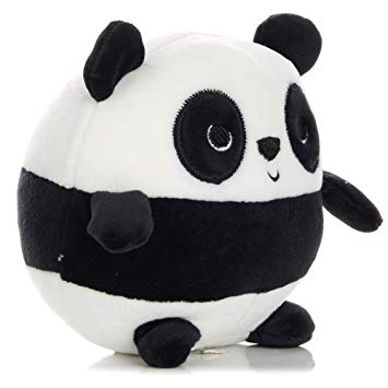 Yin Yang The Panda - Small Round Huggables - Stuffed Animal Plush 5 Inches