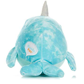 Indigo The Narwhal - Small Round Huggables - Stuffed Animal Plush 5 Inches